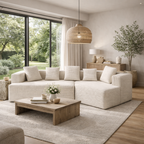 Canapé d'angle modulaire sans ossature