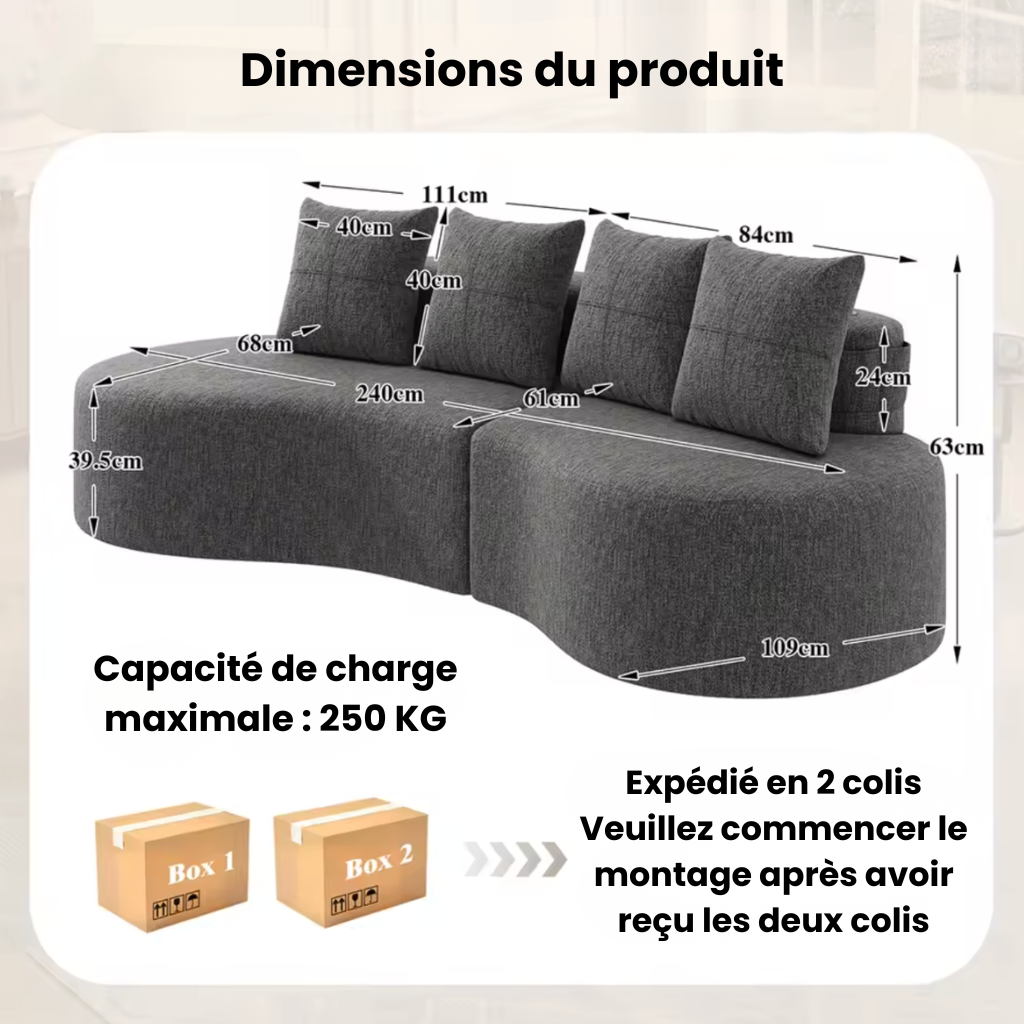 Canapé d'angle design