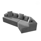 Canapé d'angle modulaire sans ossature