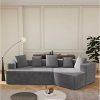 Canapé d'angle modulaire sans ossature