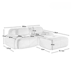 Canapé d'angle modulaire nuage