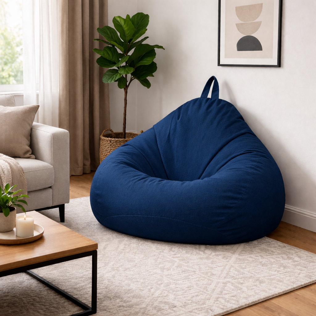 Pouf salon marine
