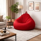Pouf salon bordeaux