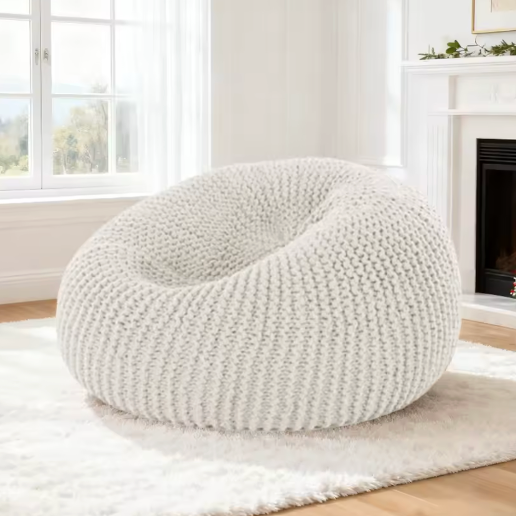 Pouf salon design rond