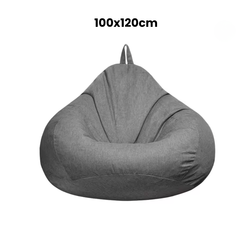 Pouf salon gris