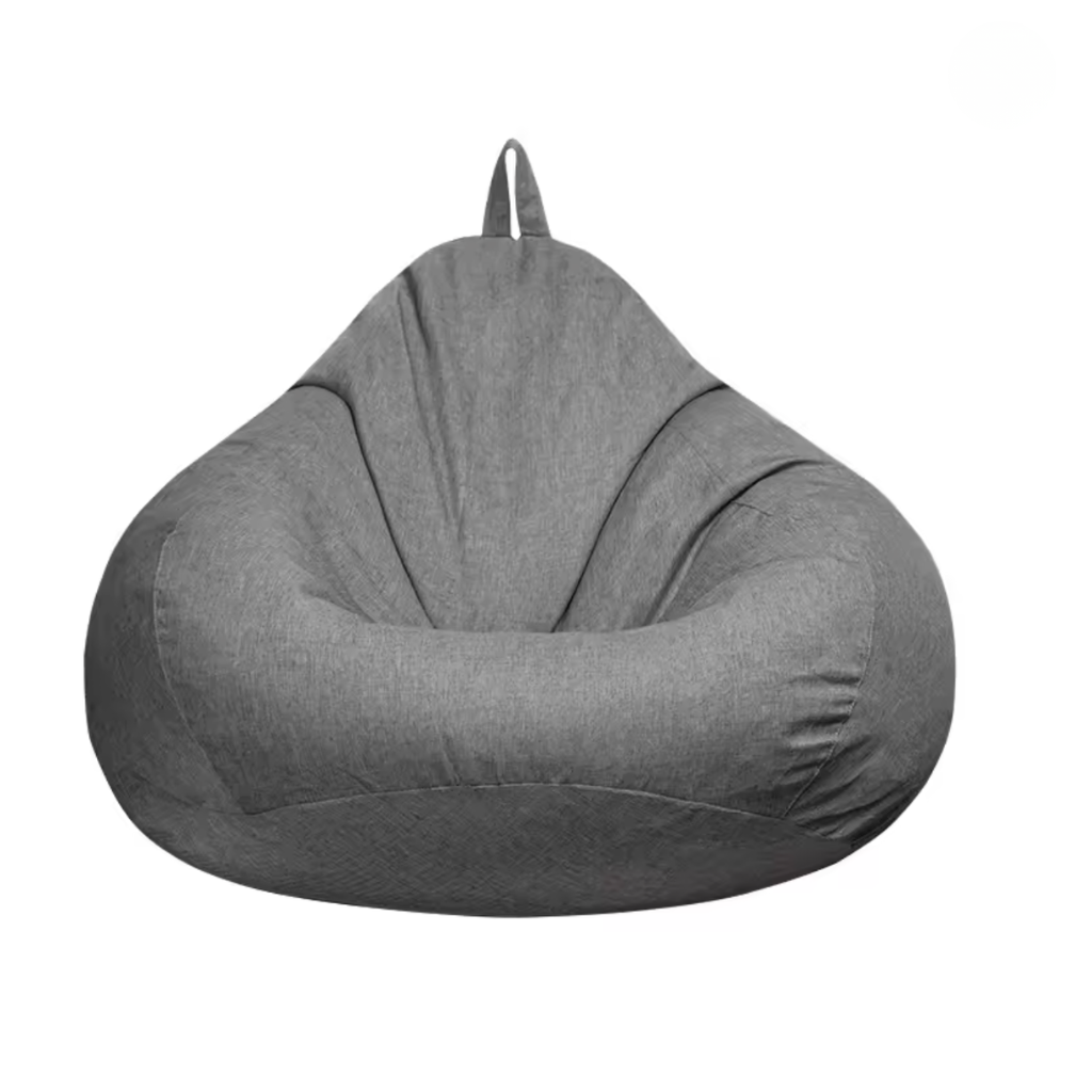 Pouf salon gris