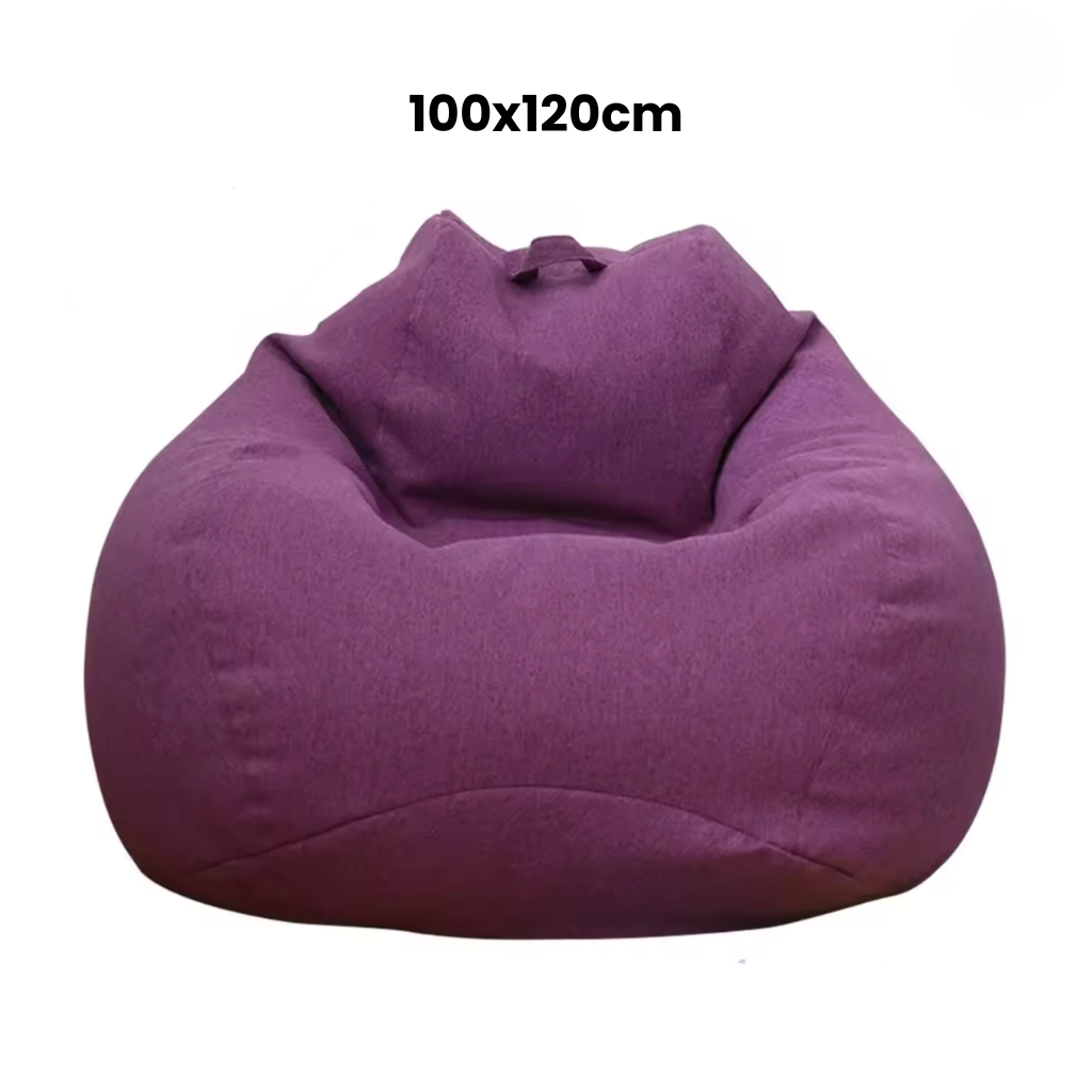 Pouf salon violet