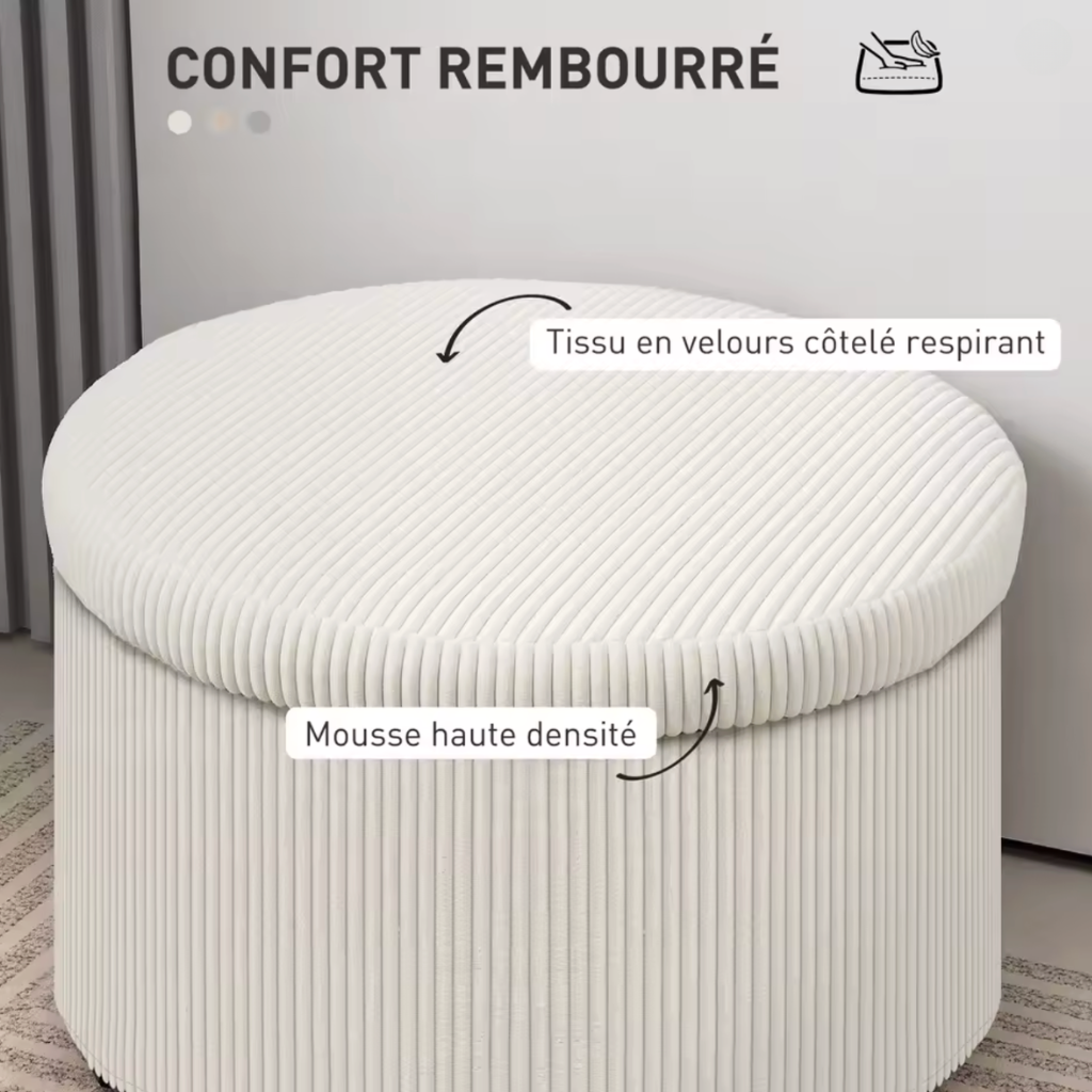 Repose pieds coffre