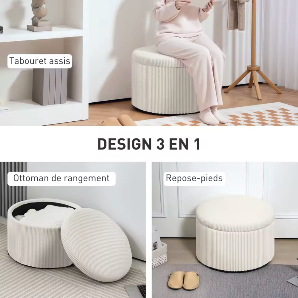 Repose pieds coffre