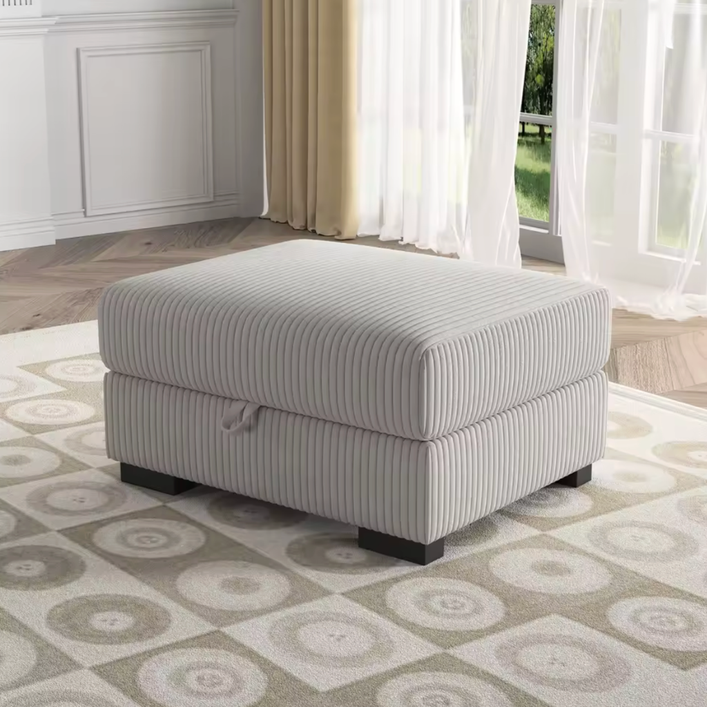 Repose pieds coffre rectangulaire