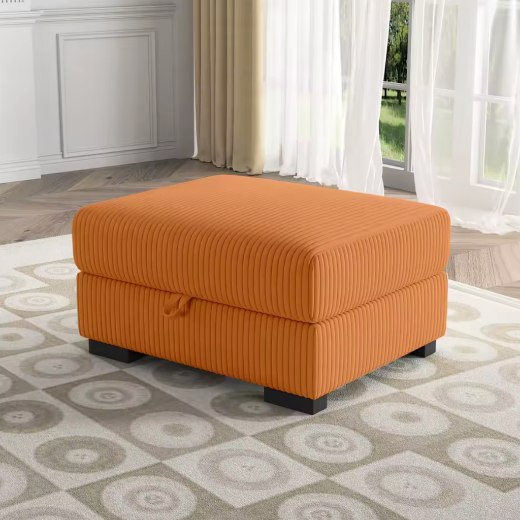Repose pieds coffre rectangulaire